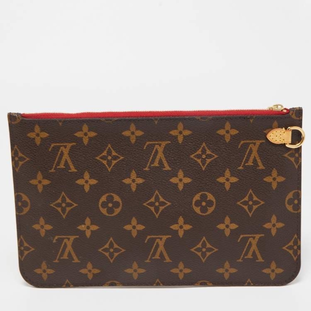 Louis Vuitton Brown and Tan Monogram Clutch - Picture 14 of 16